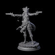 Twin Pistol Tiefling Pirate Miniature for Dungeons and Dragons, Pathfinder or other TTRPGs