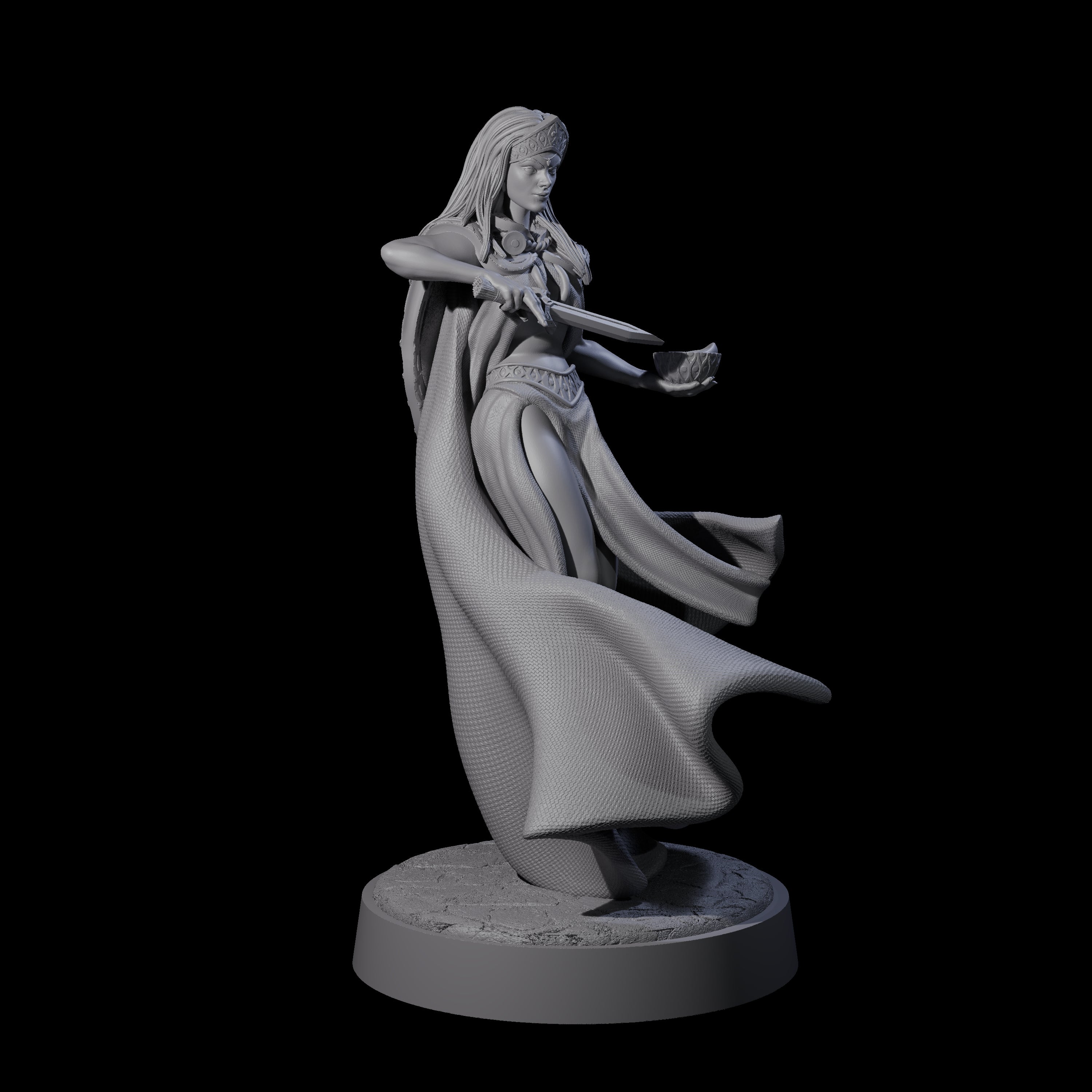 Twisted Blood Maiden E Miniature for Dungeons and Dragons, Pathfinder or other TTRPGs