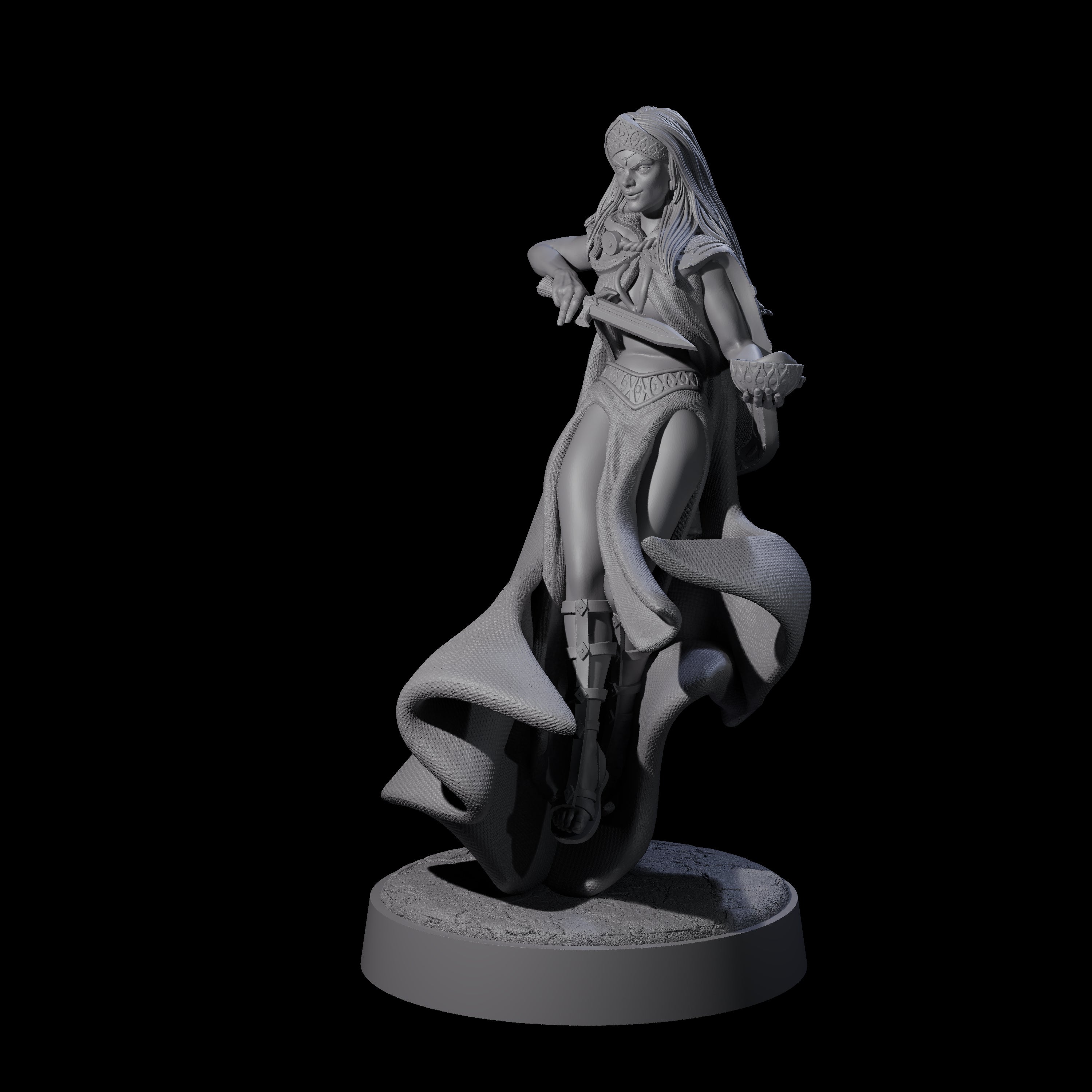 Twisted Blood Maiden E Miniature for Dungeons and Dragons, Pathfinder or other TTRPGs