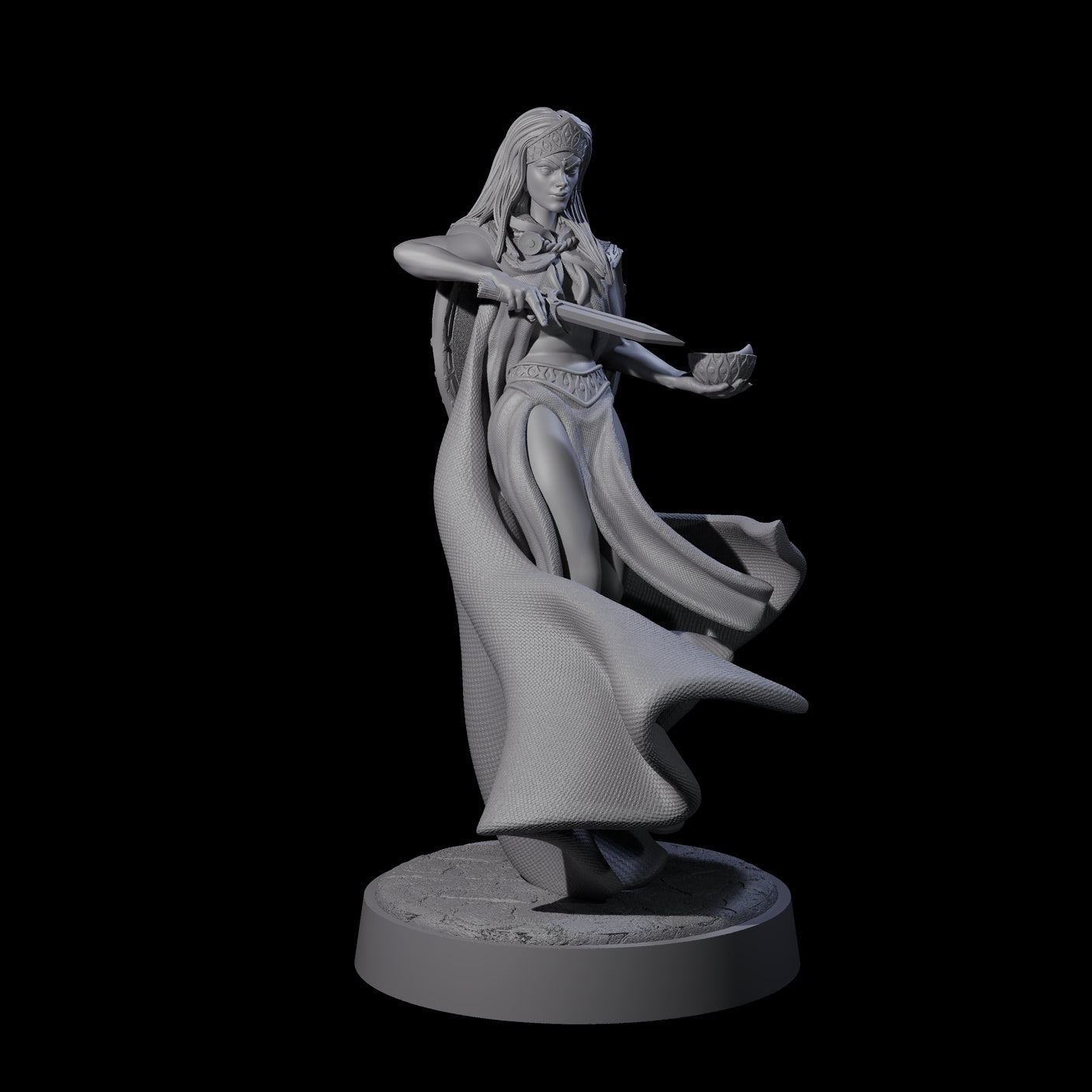 Twisted Blood Maiden E Miniature for Dungeons and Dragons, Pathfinder or other TTRPGs