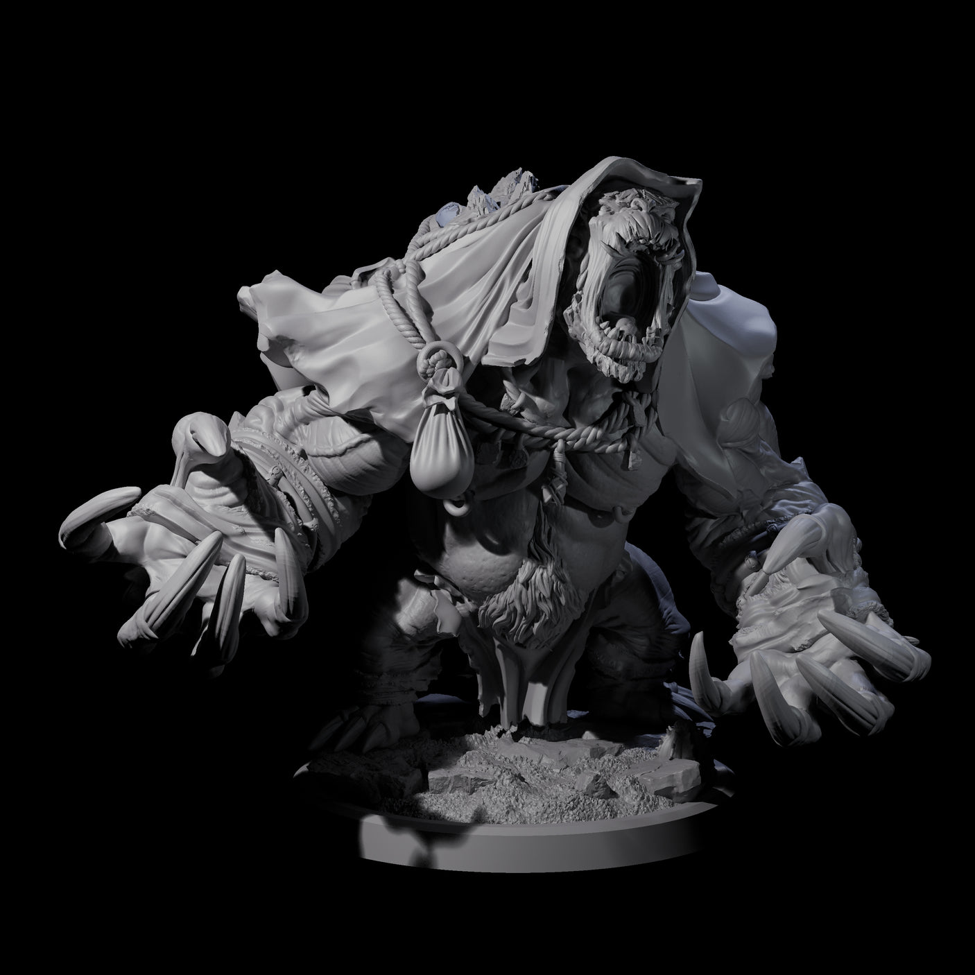 Twisted Fomorian B Miniature for Dungeons and Dragons, Pathfinder or other TTRPGs