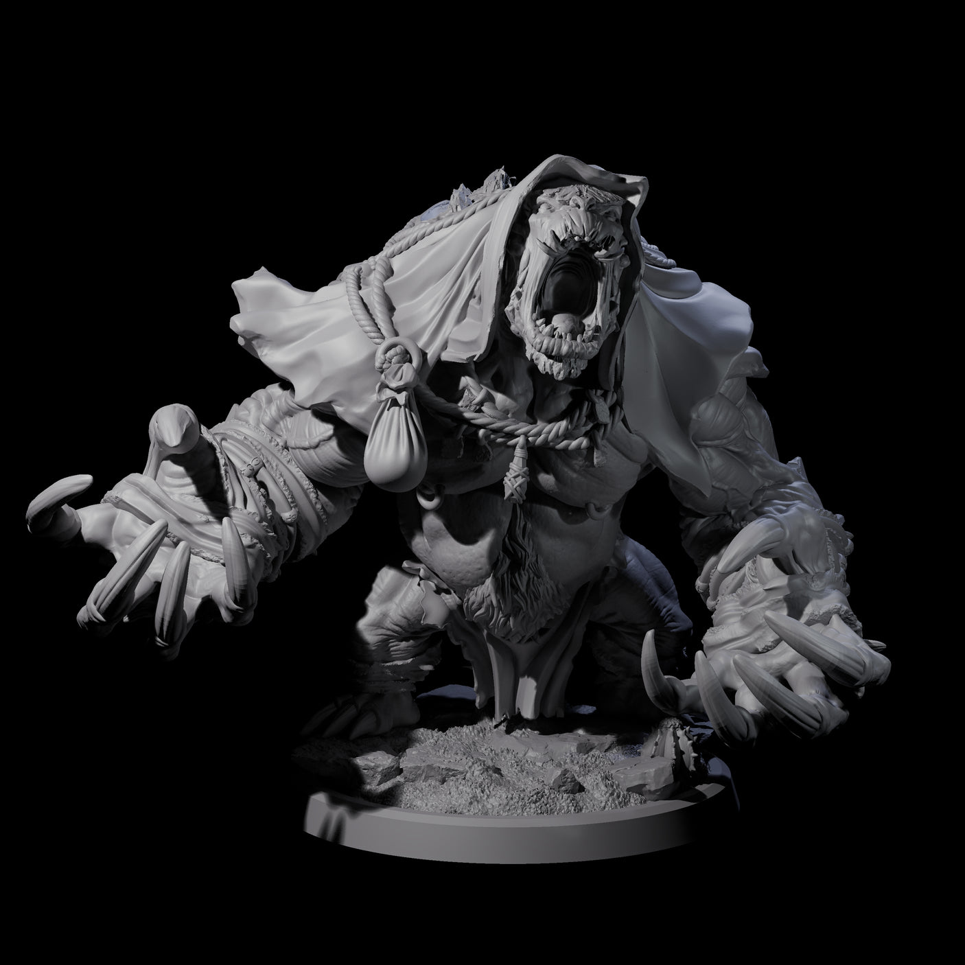 Twisted Fomorian B Miniature for Dungeons and Dragons, Pathfinder or other TTRPGs