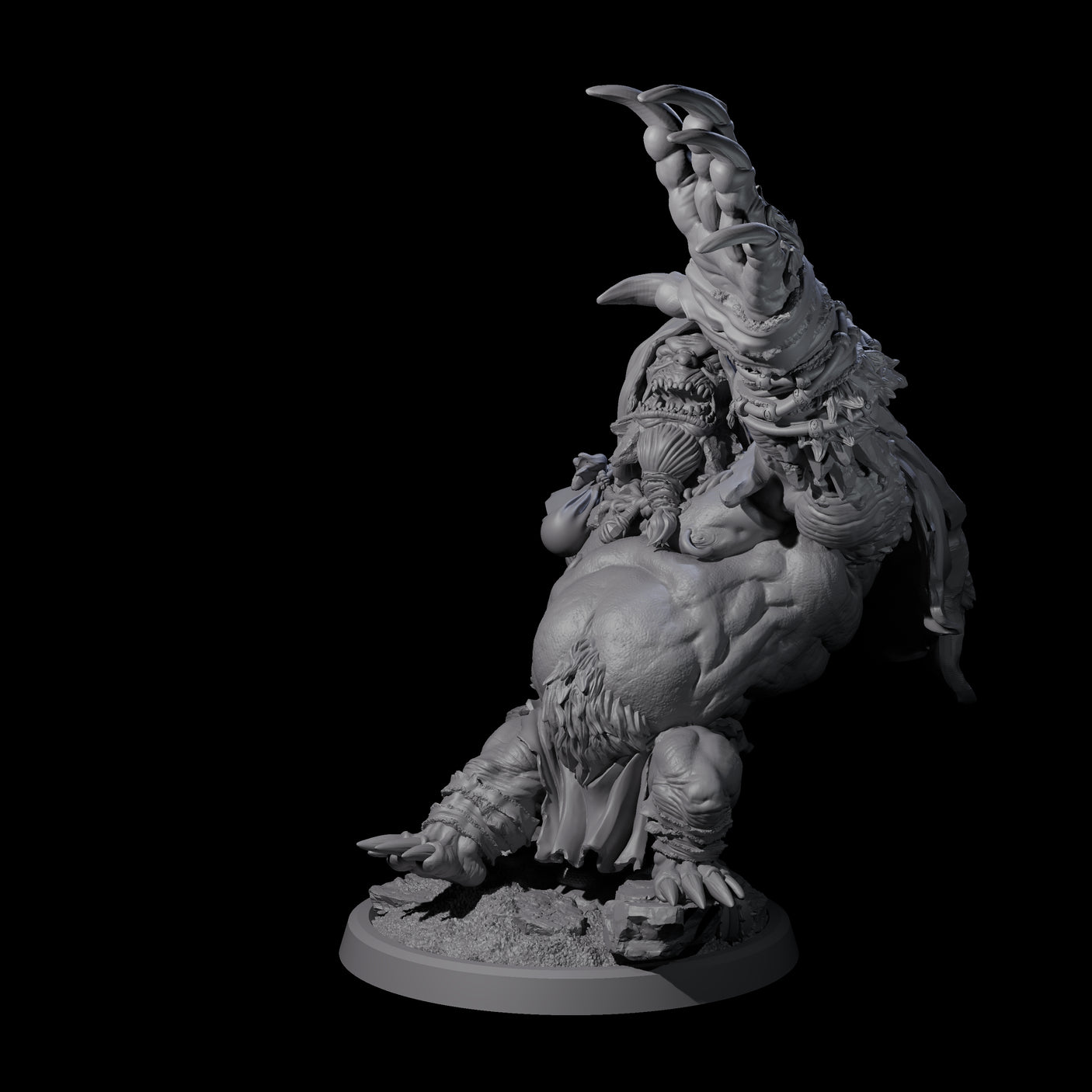 Twisted Fomorian D Miniature for Dungeons and Dragons, Pathfinder or other TTRPGs