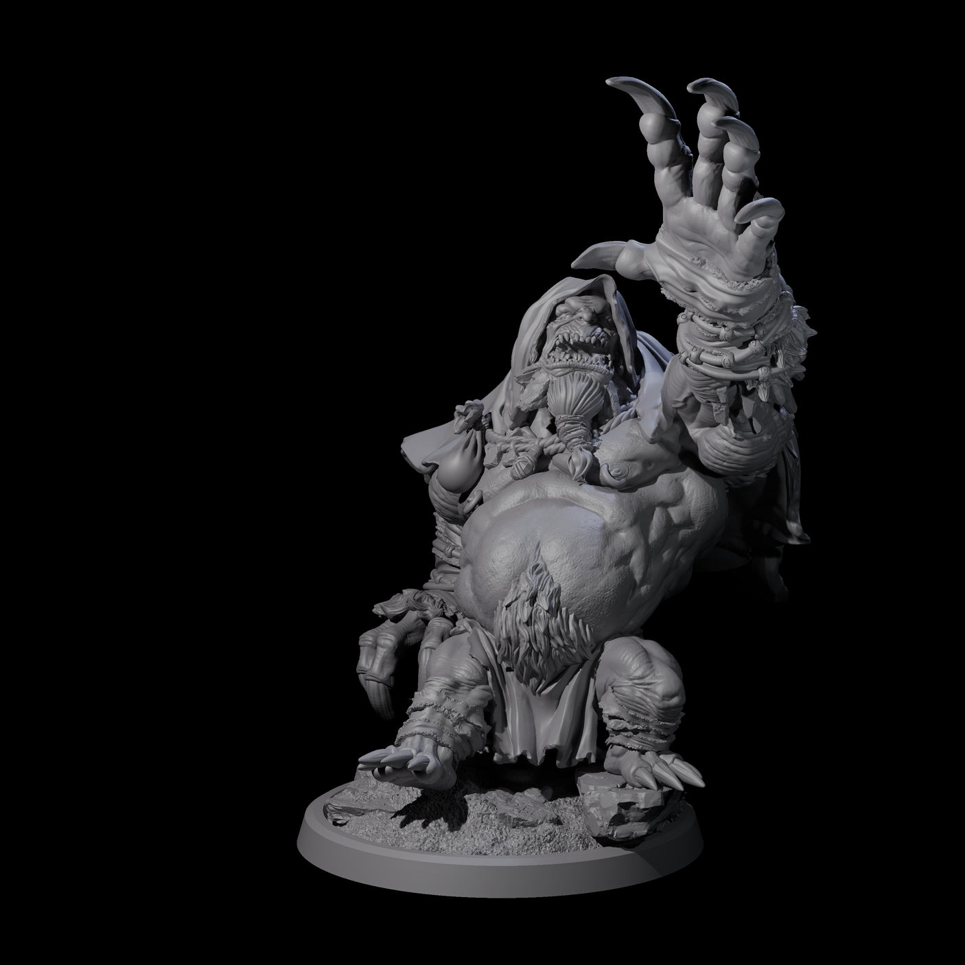 Twisted Fomorian D Miniature for Dungeons and Dragons, Pathfinder or other TTRPGs
