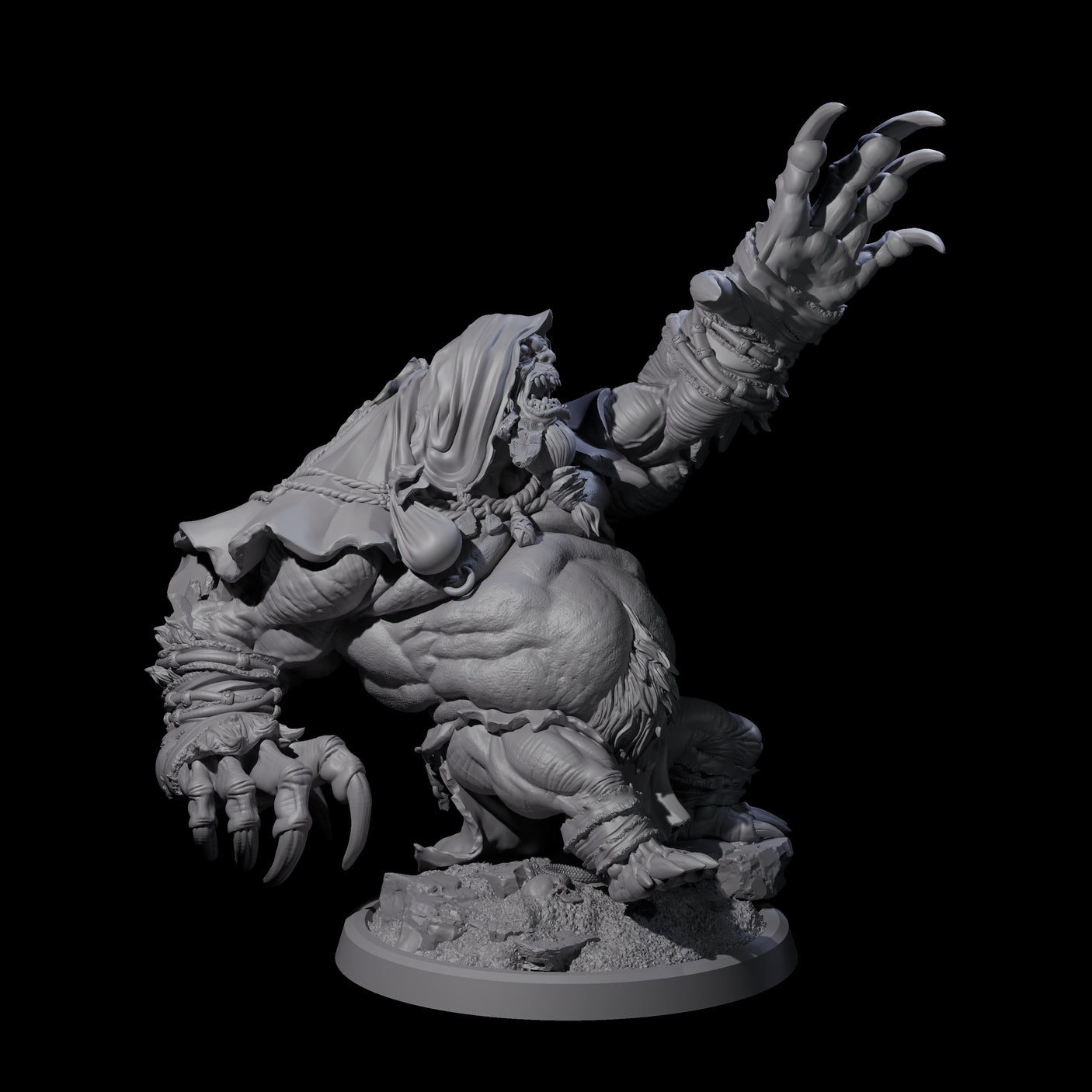 Twisted Fomorian D Miniature for Dungeons and Dragons, Pathfinder or other TTRPGs