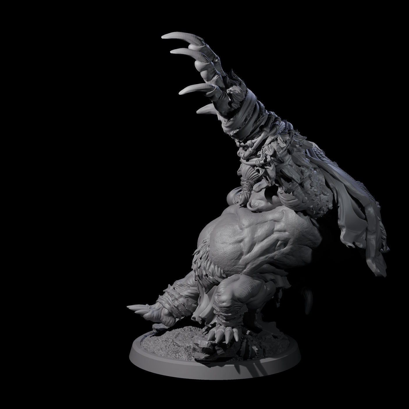 Twisted Fomorian D Miniature for Dungeons and Dragons, Pathfinder or other TTRPGs
