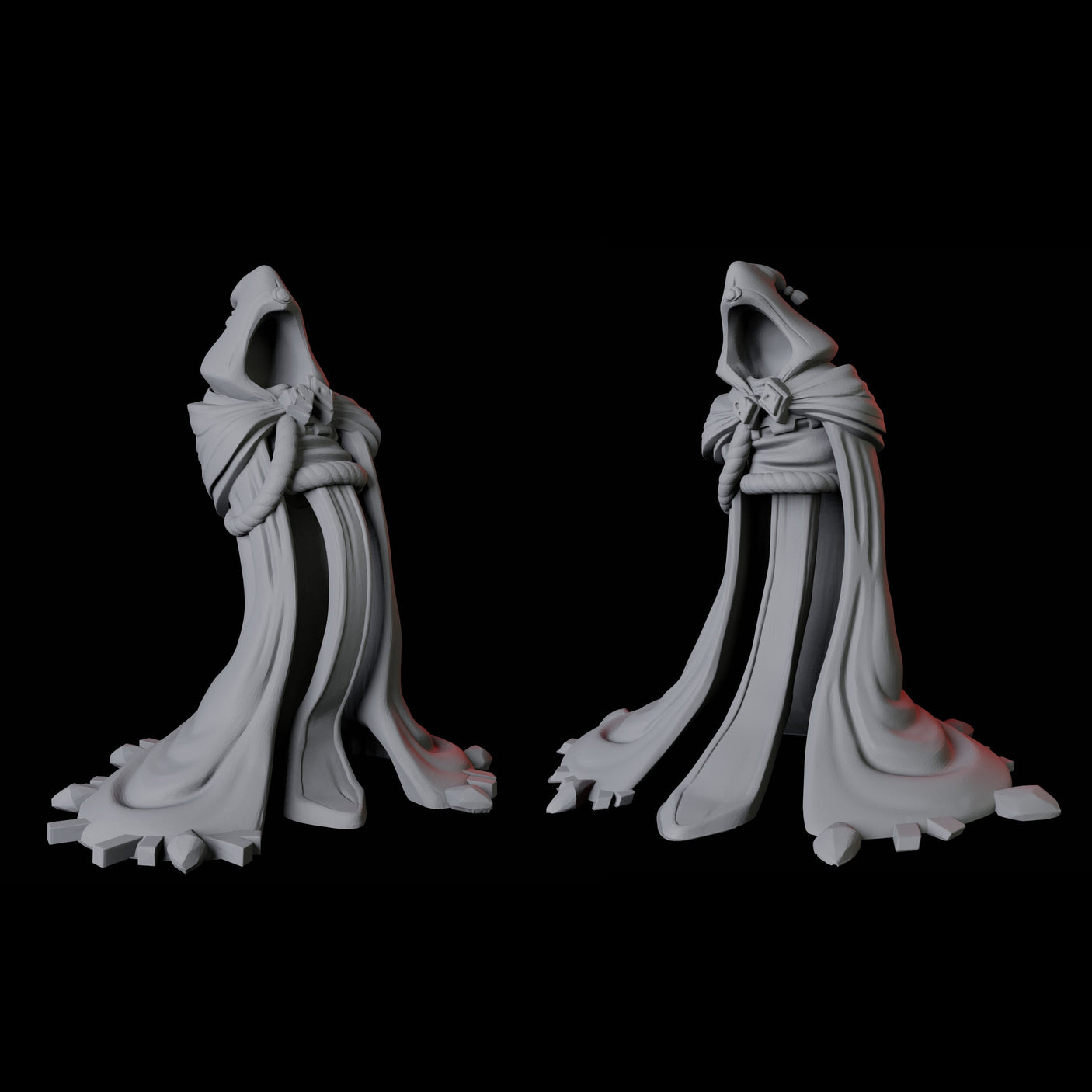 Two Animated Cloaks Miniature for Dungeons and Dragons, Pathfinder or other TTRPGs