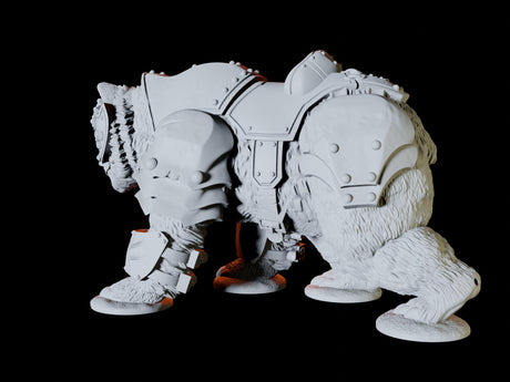Two Armoured Bears Miniature for Dungeons and Dragons, Pathfinder or other TTRPGs