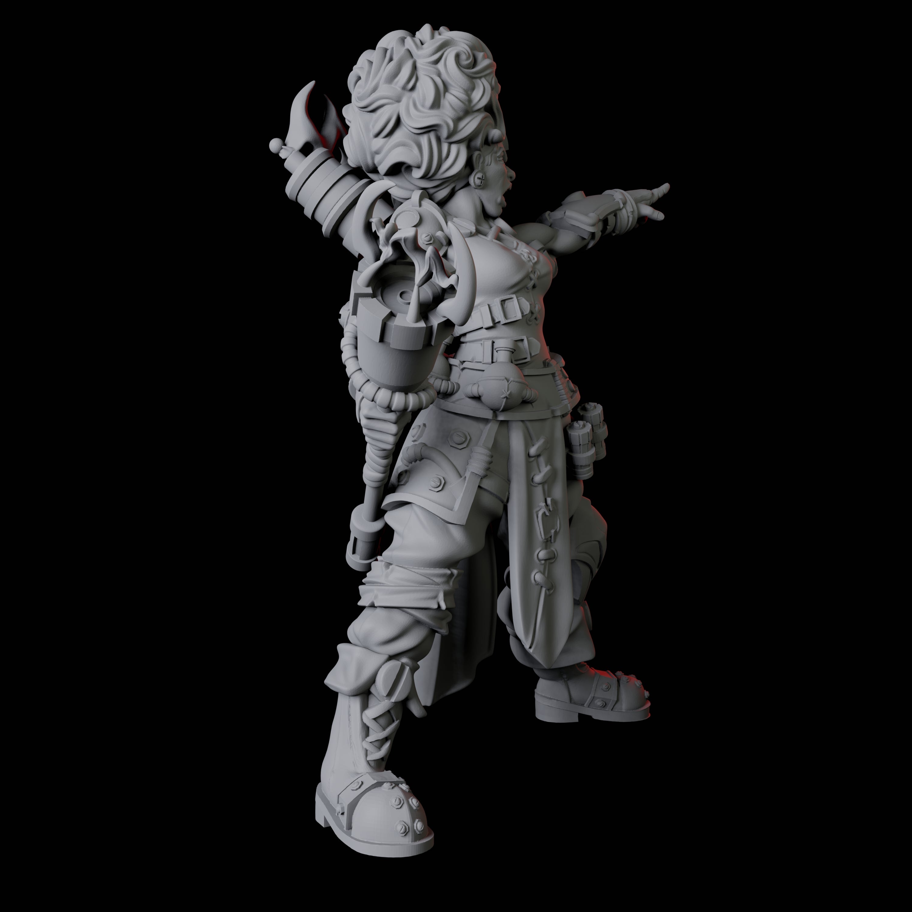 Two Augmented Artificers Miniature for Dungeons and Dragons