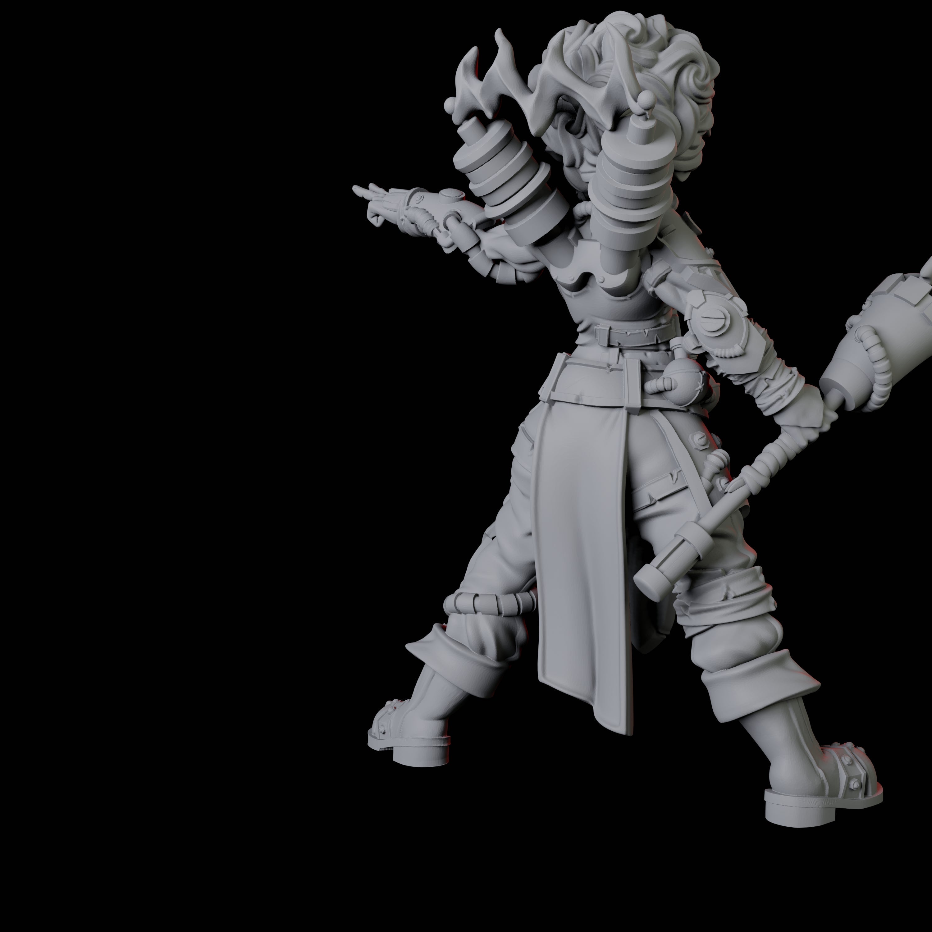 Two Augmented Artificers Miniature for Dungeons and Dragons