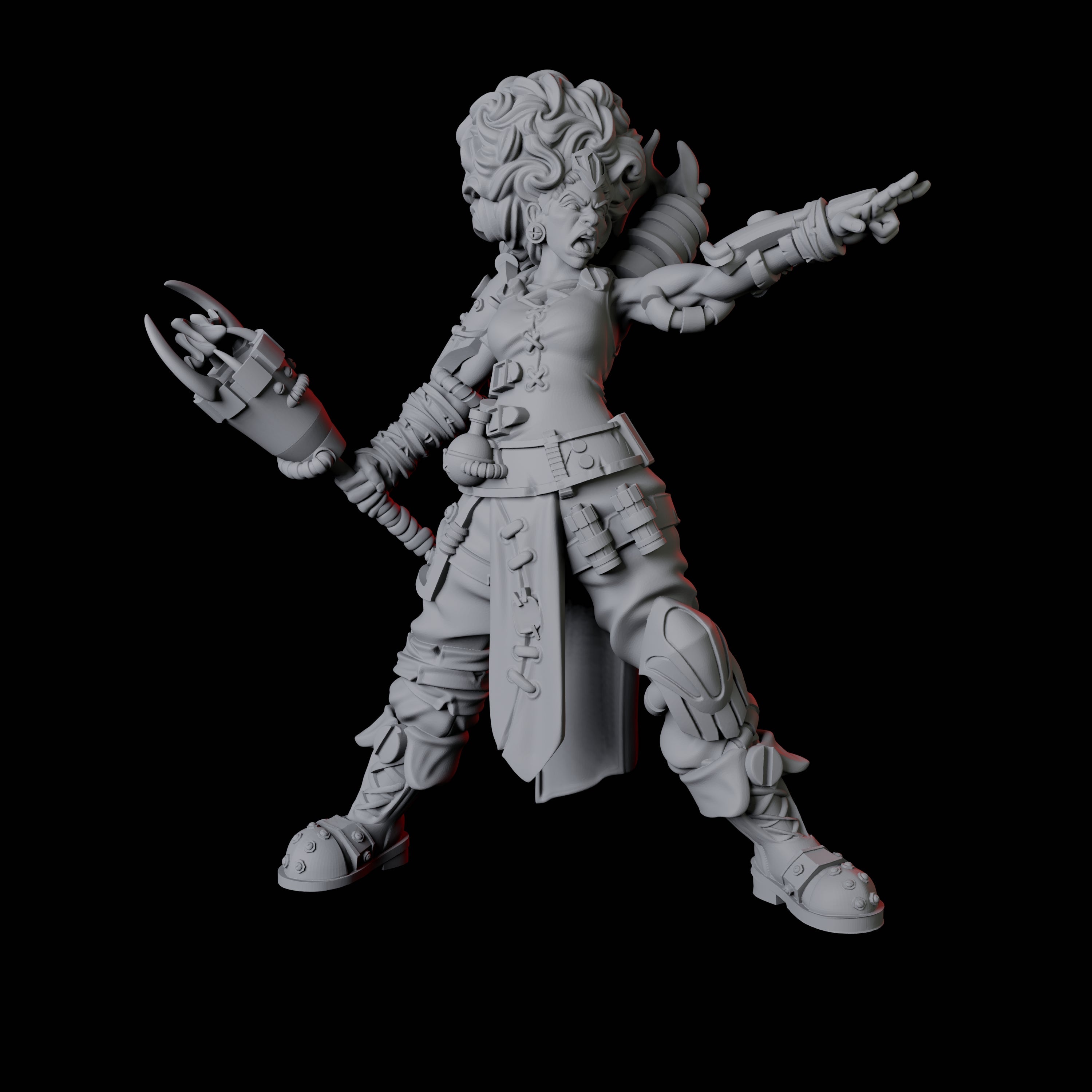 Two Augmented Artificers Miniature for Dungeons and Dragons