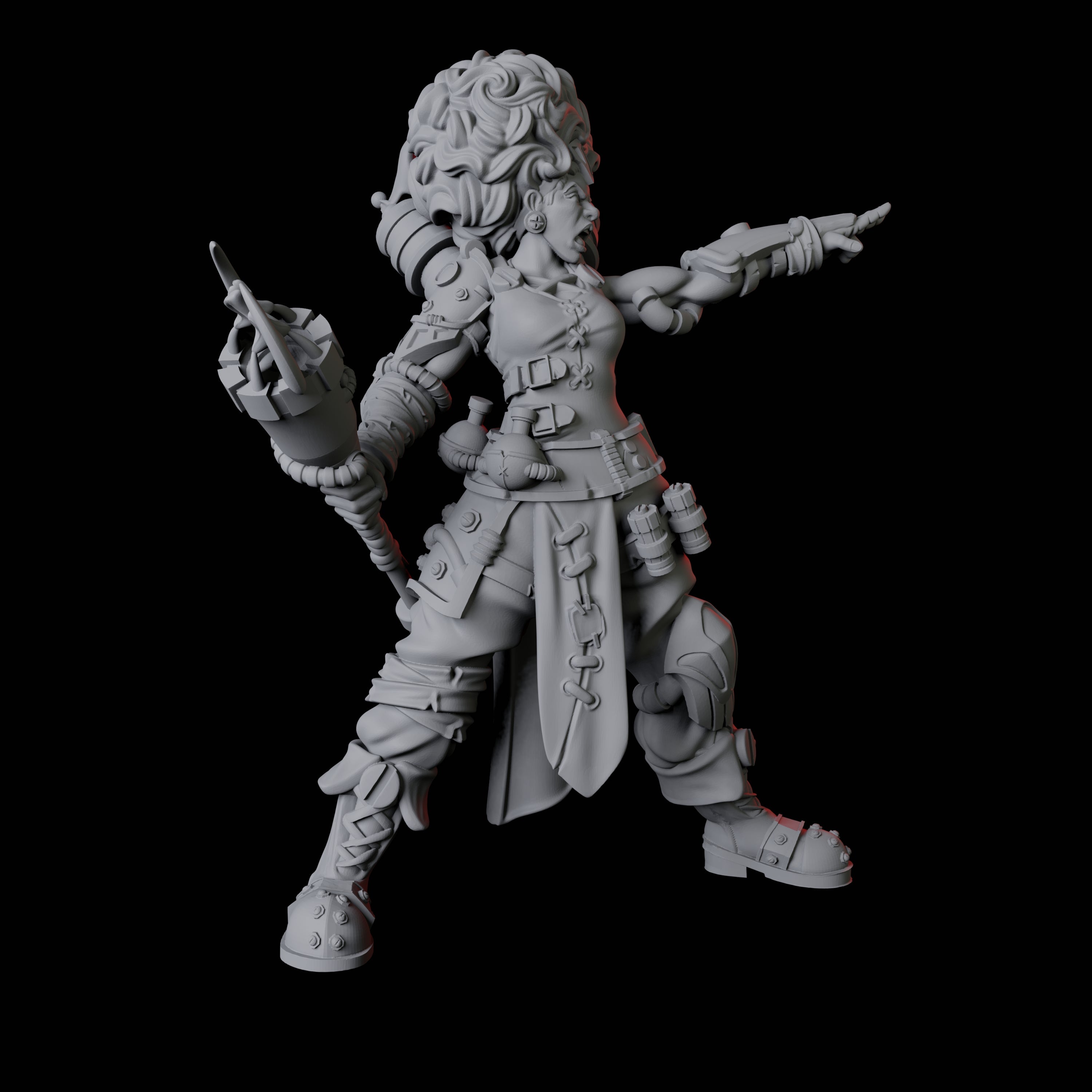 Two Augmented Artificers Miniature for Dungeons and Dragons