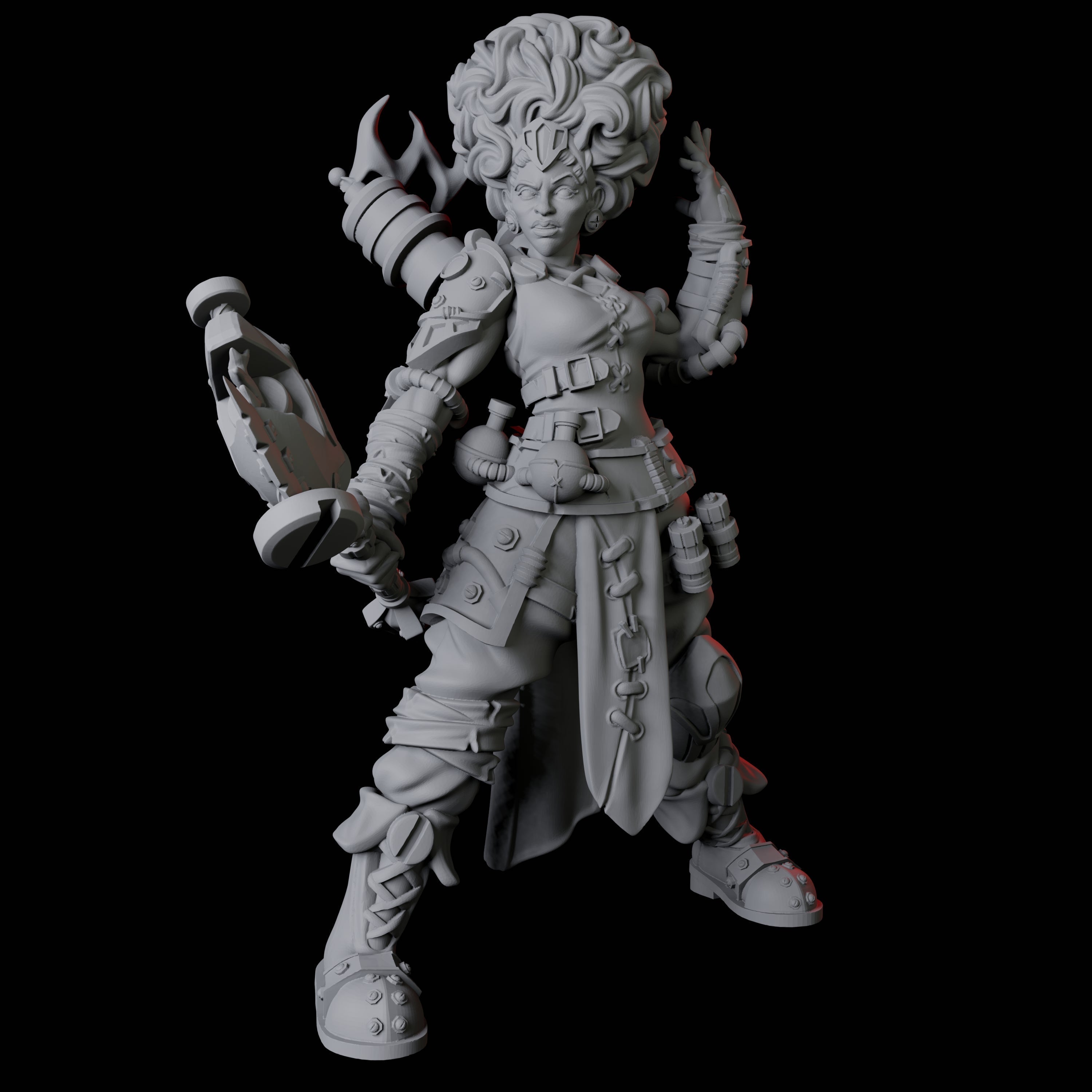 Two Augmented Artificers Miniature for Dungeons and Dragons