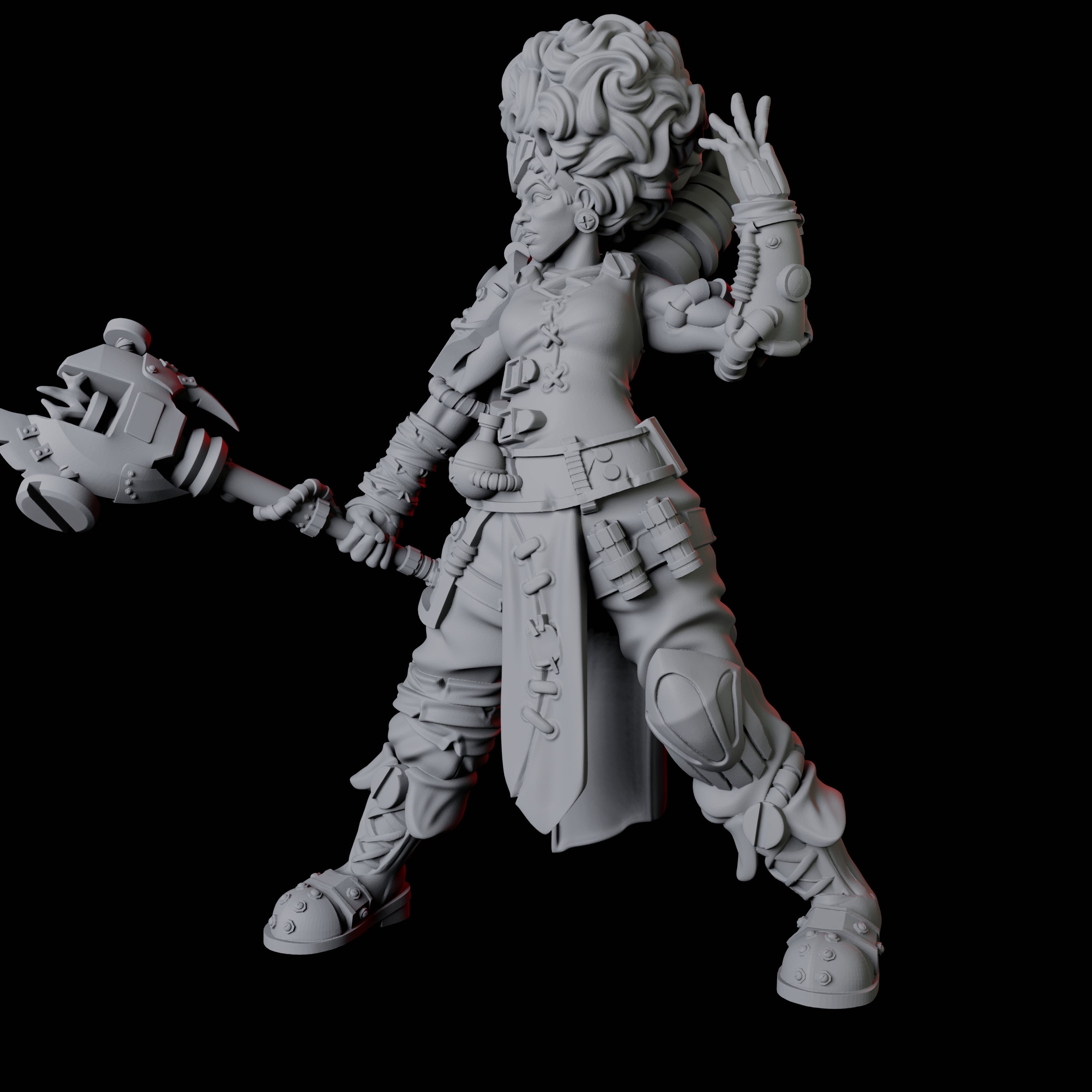 Two Augmented Artificers Miniature for Dungeons and Dragons