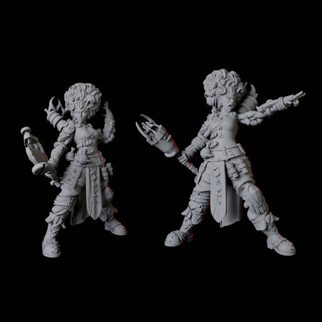 Two Augmented Artificers Miniature for Dungeons and Dragons, Pathfinder or other TTRPGs