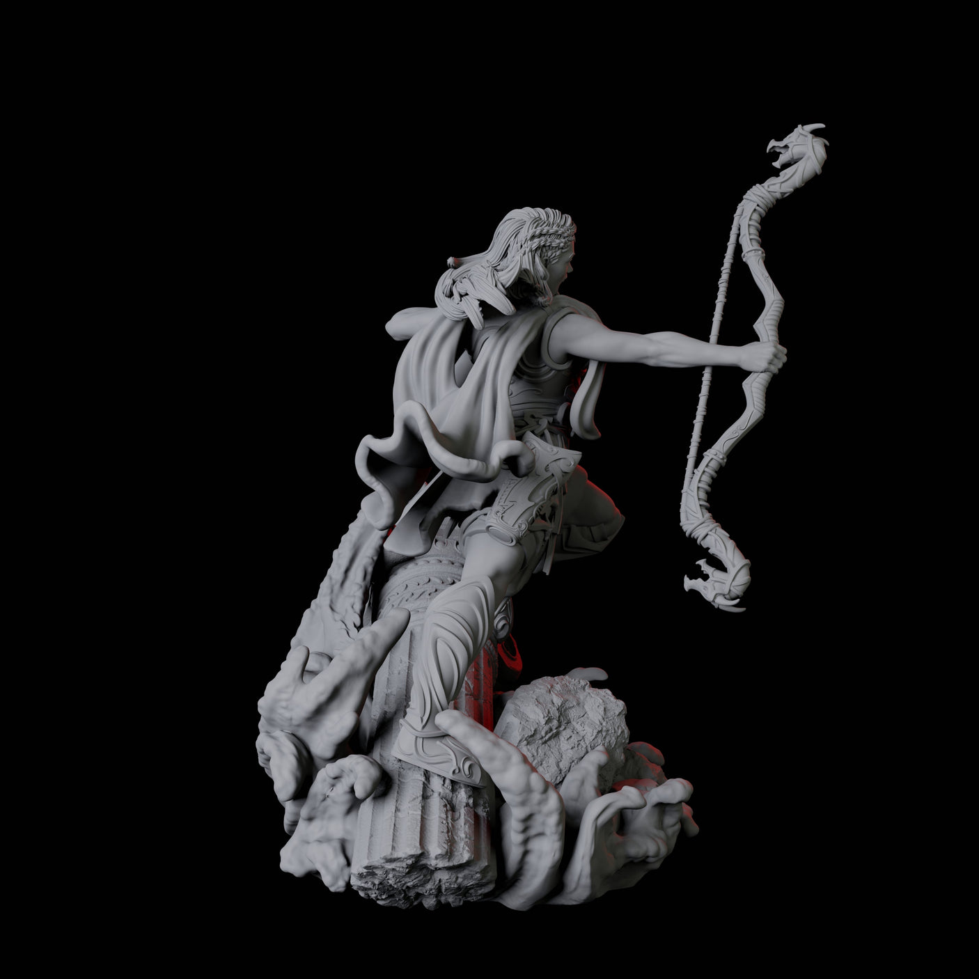 Two Battlemaiden Giantesses Miniature for Dungeons and Dragons, Pathfinder or other TTRPGs