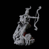 Two Battlemaiden Giantesses Miniature for Dungeons and Dragons, Pathfinder or other TTRPGs