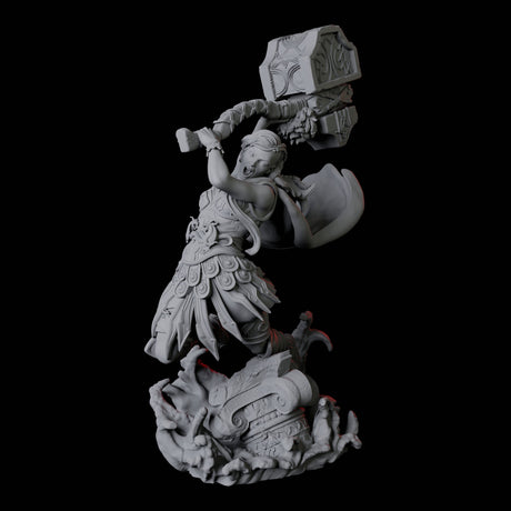 Two Battlemaiden Giantesses Miniature for Dungeons and Dragons, Pathfinder or other TTRPGs