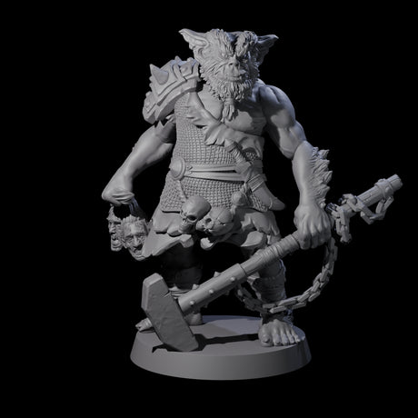 Two Big Chonky Bugbears Miniature for Dungeons and Dragons, Pathfinder or other TTRPGs