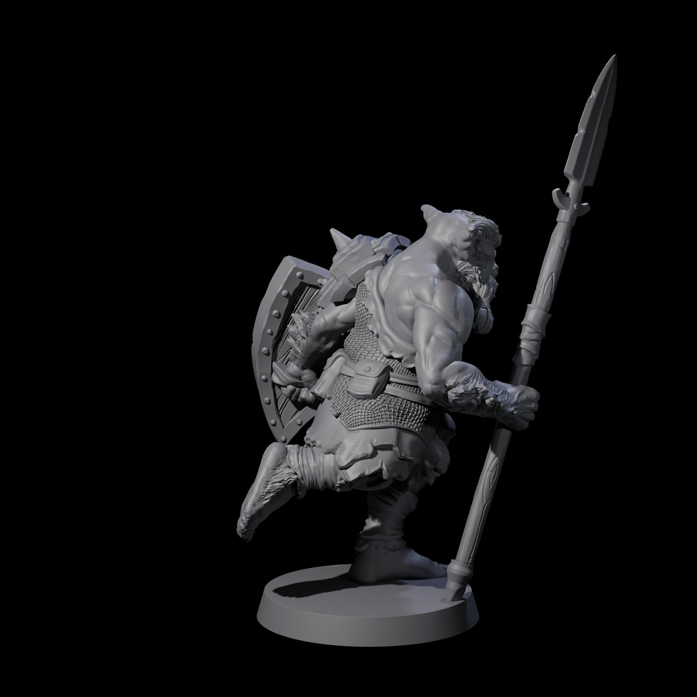 Two Big Chonky Bugbears Miniature for Dungeons and Dragons, Pathfinder or other TTRPGs