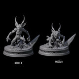 Two Big Eyed Quasits Miniature for Dungeons and Dragons, Pathfinder or other TTRPGs