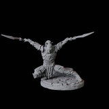 Two Blind Sword Warriors Miniature for Dungeons and Dragons, Pathfinder or other TTRPGs