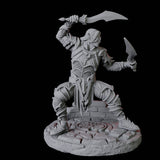 Two Blind Sword Warriors Miniature for Dungeons and Dragons, Pathfinder or other TTRPGs