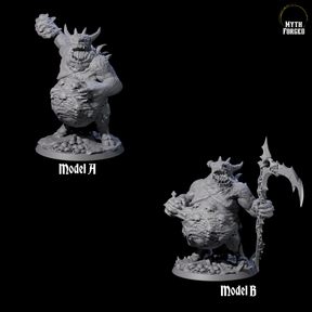 Two Bulbous Solamiths Miniature for Dungeons and Dragons, Pathfinder or other TTRPGs