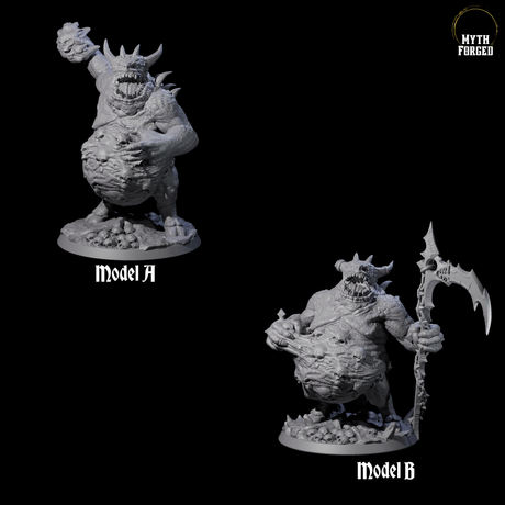 Two Bulbous Solamiths Miniature for Dungeons and Dragons, Pathfinder or other TTRPGs