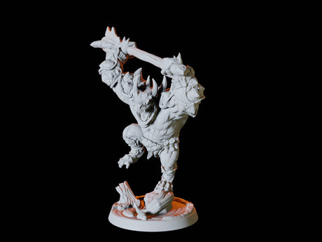 Two Bullywug Bullfrog Warriors Miniature for Dungeons and Dragons, Pathfinder or other TTRPGs