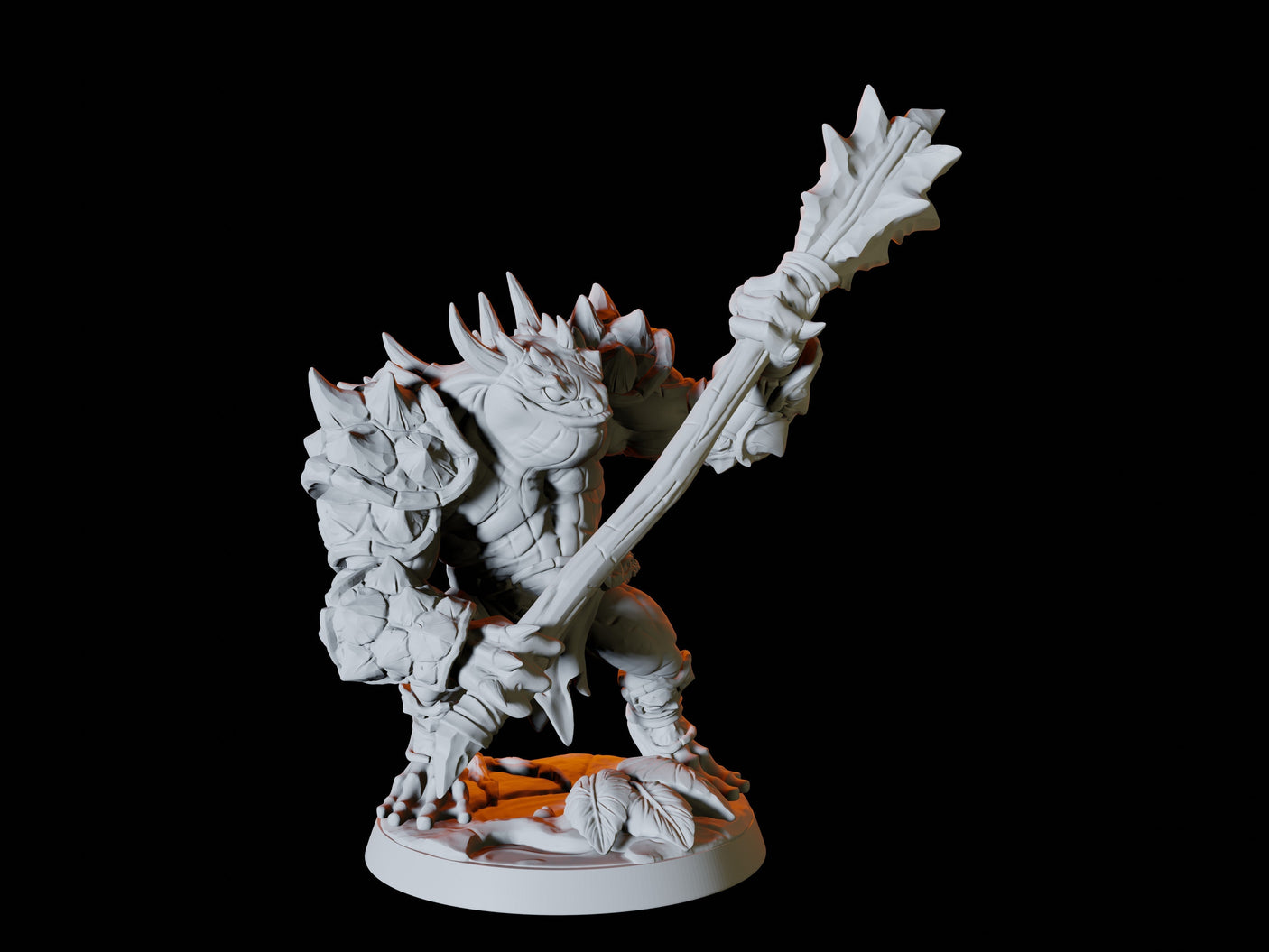 Two Bullywug Bullfrog Warriors Miniature for Dungeons and Dragons, Pathfinder or other TTRPGs