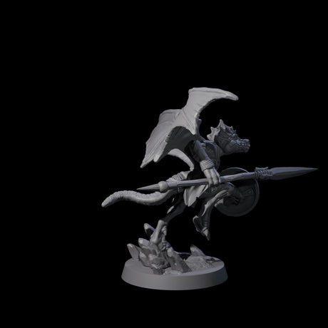 Two Charged Winged Kobolds Miniature for Dungeons and Dragons, Pathfinder or other TTRPGs