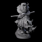 Two Charging Ogre Rhino Riders Miniature for Dungeons and Dragons, Pathfinder or other TTRPGs