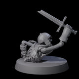 Two Crawling Skeletons Miniature for Dungeons and Dragons, Pathfinder or other TTRPGs