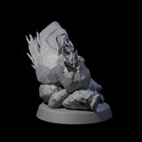 Two Cute Baby Ice Elementals Miniature for Dungeons and Dragons, Pathfinder or other TTRPGs