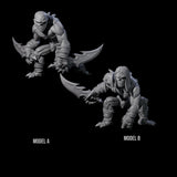Two Dark Shadow Stalkers Miniature for Dungeons and Dragons, Pathfinder or other TTRPGs