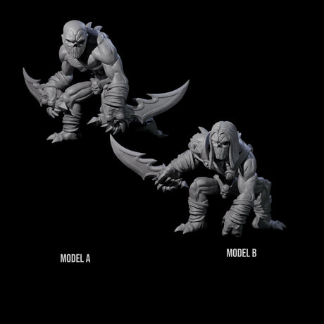 Two Dark Shadow Stalkers Miniature for Dungeons and Dragons, Pathfinder or other TTRPGs