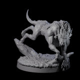 Two Dastardly Worgs Miniature for Dungeons and Dragons, Pathfinder or other TTRPGs