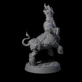 Two Death Paladin Dwarf Centaurs Miniature for Dungeons and Dragons, Pathfinder or other TTRPGs