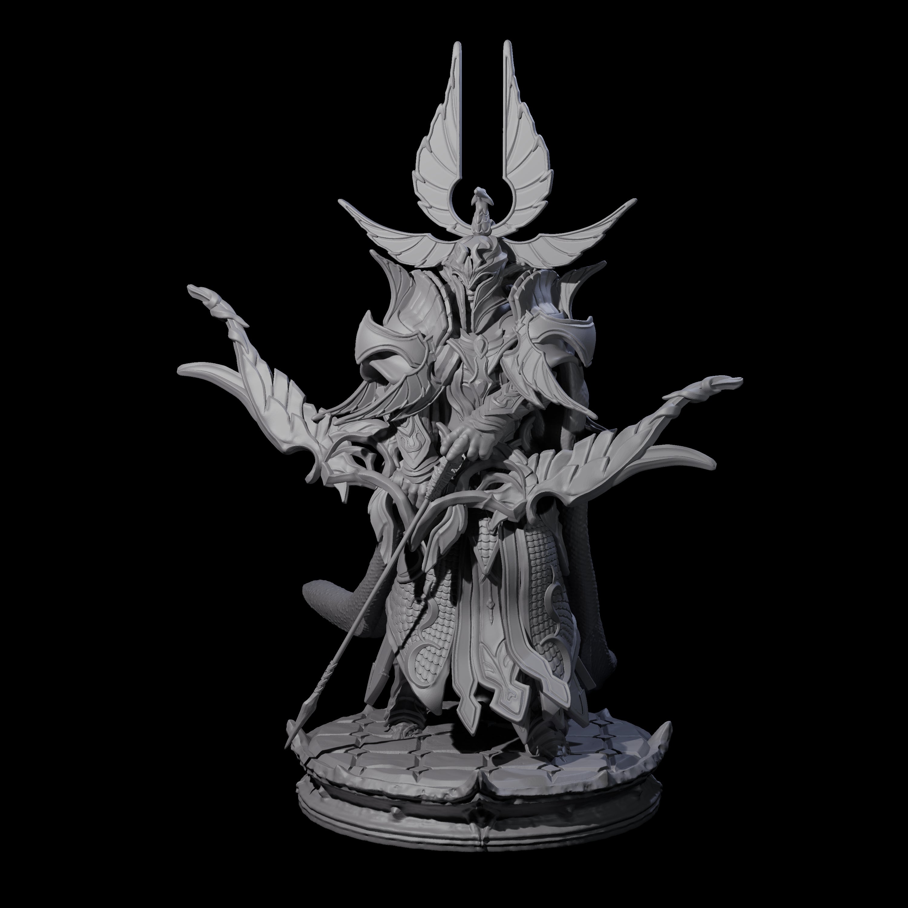 Two Elite Dark Elf Archers Miniature for Dungeons and Dragons, Pathfinder or other TTRPGs