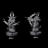 Two Elite Dark Elf Archers Miniature for Dungeons and Dragons, Pathfinder or other TTRPGs