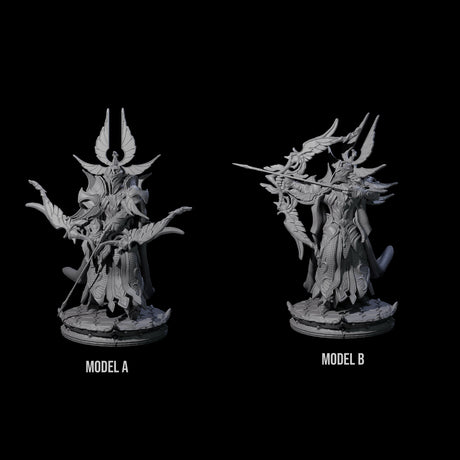 Two Elite Dark Elf Archers Miniature for Dungeons and Dragons, Pathfinder or other TTRPGs