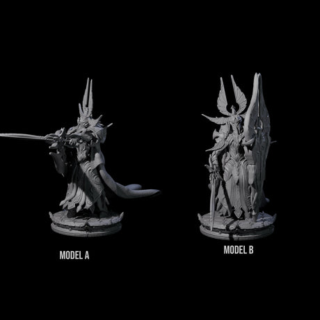 Two Elite Dark Elf Warriors Miniature for Dungeons and Dragons, Pathfinder or other TTRPGs