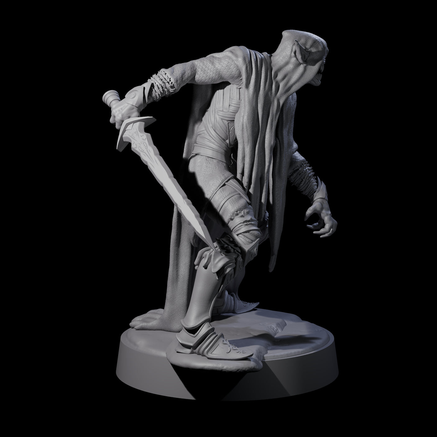 Two Eyeless Ghouls Miniature for Dungeons and Dragons, Pathfinder or other TTRPGs