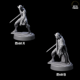 Two Eyeless Ghouls Miniature for Dungeons and Dragons, Pathfinder or other TTRPGs