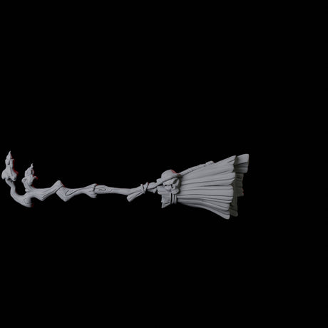 Two Flying Brooms Miniature for Dungeons and Dragons, Pathfinder or other TTRPGs