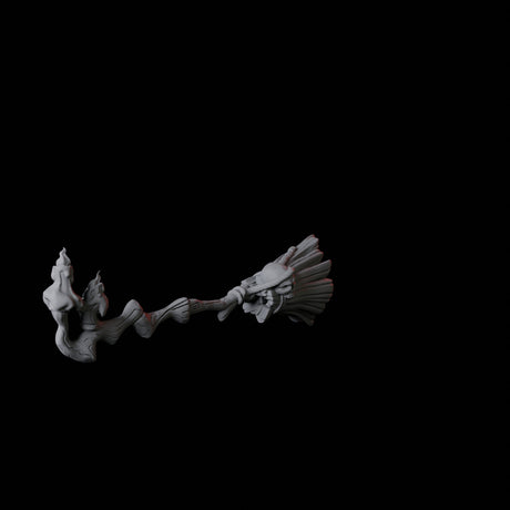 Two Flying Brooms Miniature for Dungeons and Dragons, Pathfinder or other TTRPGs
