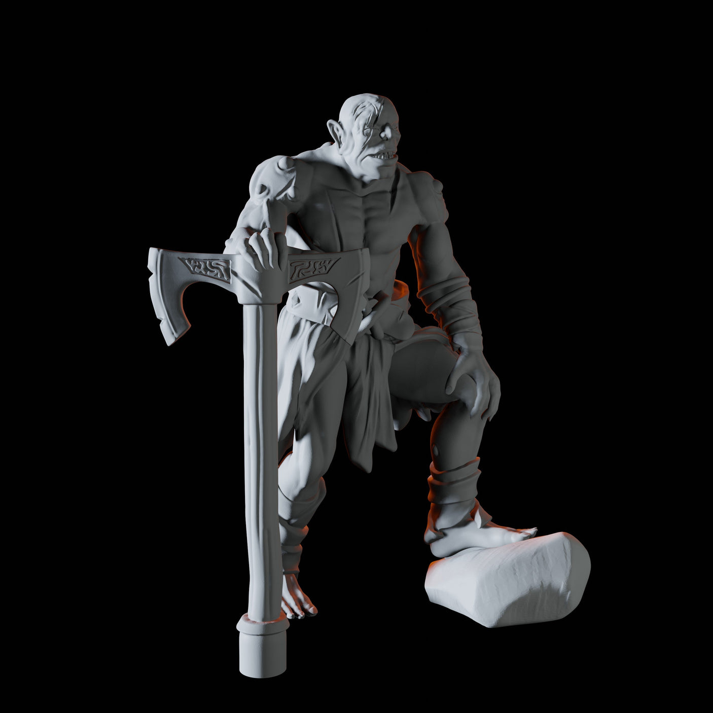 Two Fomorian Warriors Miniature for Dungeons and Dragons, Pathfinder or other TTRPGs