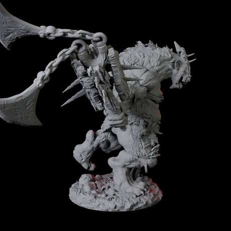 Two Gnoll Ettins Miniature for Dungeons and Dragons, Pathfinder or other TTRPGs