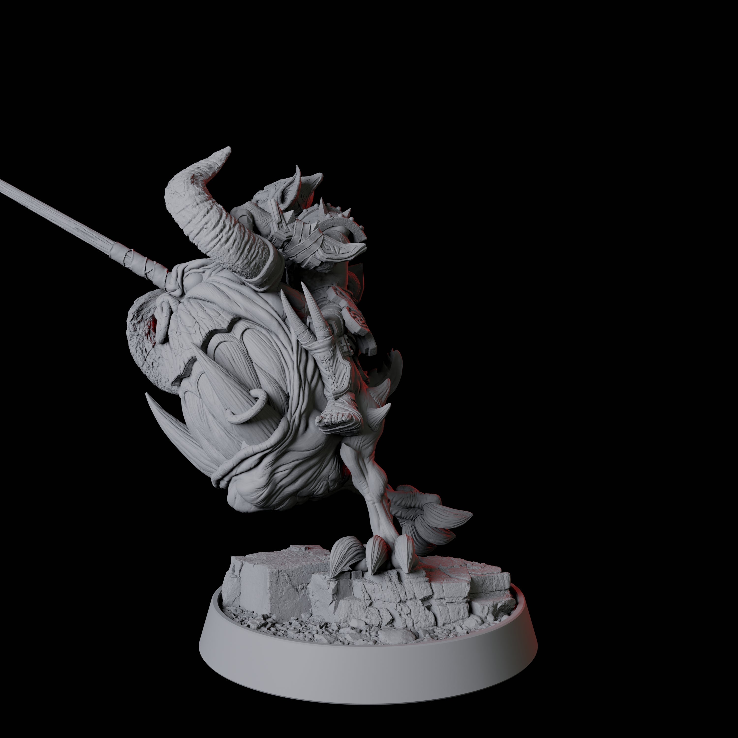 Two Goblin Cavalry Miniature for Dungeons and Dragons